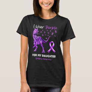I Wear Purple For My Daughter Epilepsy Awareness D T-Shirt