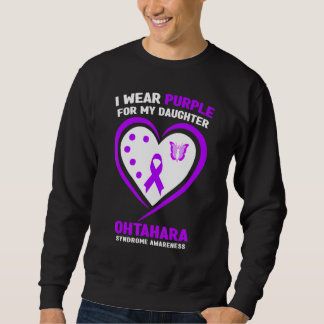 I Wear Purple for My Daughter Ohtahara Syndrome Aw Sweatshirt