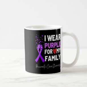 I Wear Purple For My Family Pancreatic Cancer Awar Coffee Mug