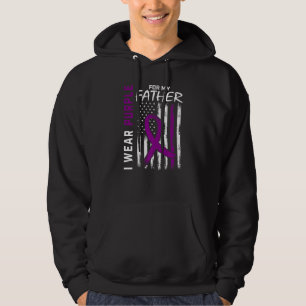 I Wear Purple For My Father Dad Epilepsy Awareness Hoodie