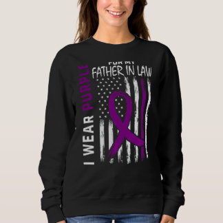 I Wear Purple For My Father In Law Lupus Awareness Sweatshirt