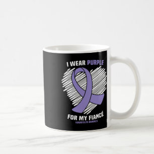 I Wear Purple For My Fiance Fibromyalgia Awareness Coffee Mug