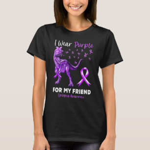 I Wear Purple For My Friend Epilepsy Awareness Din T-Shirt