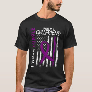 I Wear Purple For My Friend Epilepsy Awareness Usa T-Shirt