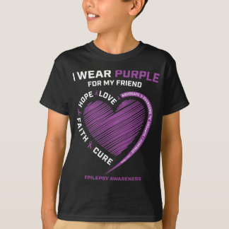 I Wear Purple For My Friend Epilepsy Awareness  Wo T-Shirt