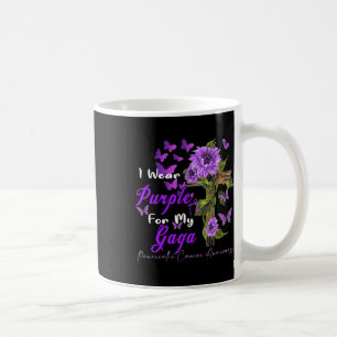 I Wear Purple For My Gaga Pancreatic Cancer Awaren Coffee Mug