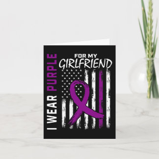 I Wear Purple For My Girlfriend Epilepsy Awareness Card