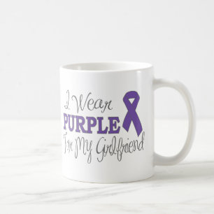 I Wear Purple For My Girlfriend (Purple Ribbon) Coffee Mug