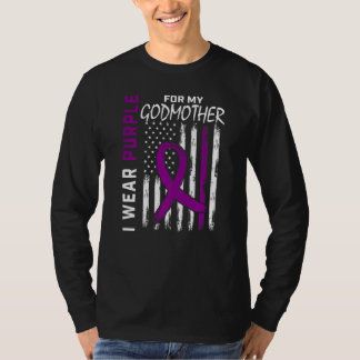 I Wear Purple For My Godmother Epilepsy Awareness T-Shirt
