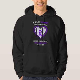 I Wear Purple For My Grand Daughter  Lupus Awarene Hoodie