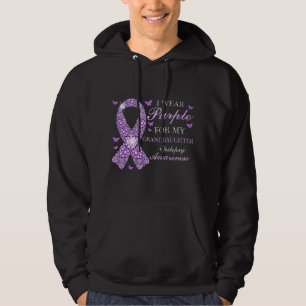 I Wear Purple For My Granddaughter Epilepsy Awaren Hoodie