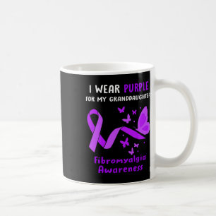 I Wear Purple For My Granddaughter Fibromyalgia Aw Coffee Mug