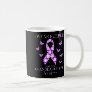 I Wear Purple For My Granddaughter Lupus Awareness Coffee Mug