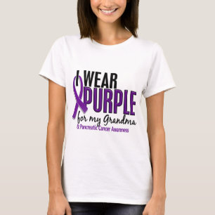 I Wear Purple For My Grandma 10 Pancreatic Cancer T-Shirt