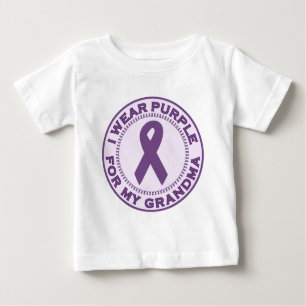 I Wear Purple For My Grandma Baby T-Shirt
