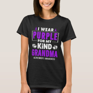 I Wear Purple For My Grandma Heimerheimer's Awaren T-Shirt