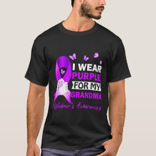 I Wear Purple for My Grandma heimers Awareness T-Shirt