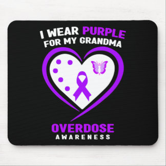 I Wear Purple For My Grandma Overdose Awareness 1  Mouse Pad