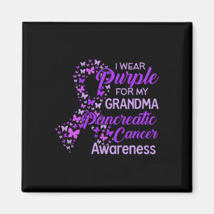 I wear Purple for my Grandma Pancreatic Cancer  Magnet