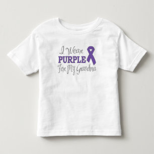 I Wear Purple For My Grandma (Purple Ribbon) Toddler T-Shirt