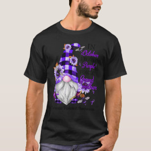 I Wear Purple For My Grandmother Purple Domestic V T-Shirt