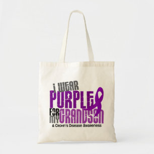I Wear Purple For My Grandson 6 Crohn’s Disease Tote Bag