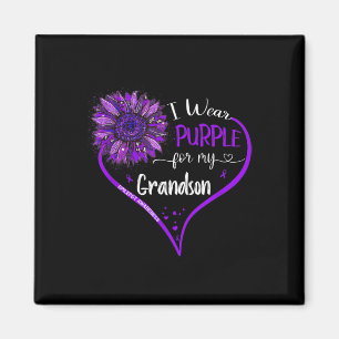 I Wear Purple For My Grandson Epilepsy Awareness S Magnet