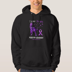 I Wear Purple For My Granny Lupus Awareness Dinosa Hoodie