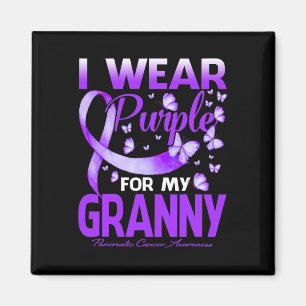 I Wear Purple For My Granny Pancreatic Cancer Awar Magnet