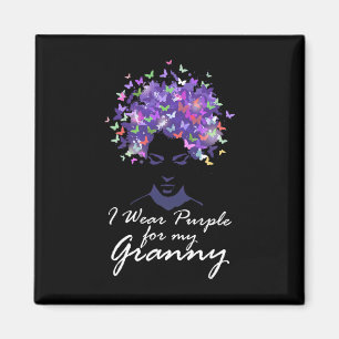 I Wear Purple For My Granny Support Heimerheimer A Magnet