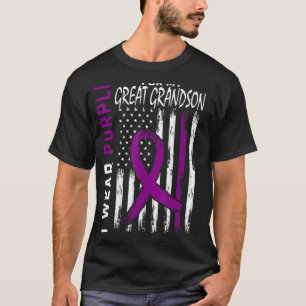 I Wear Purple For My Great Grandson Epilepsy Aware T-Shirt
