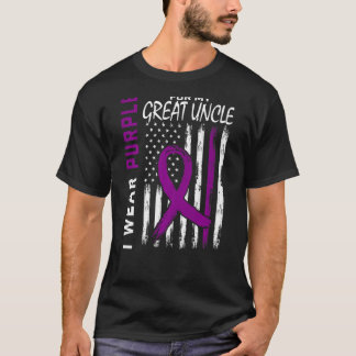 I Wear Purple For My Great Uncle Epilepsy Awarenes T-Shirt