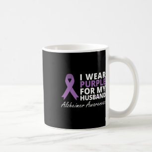 I Wear Purple For My Husbynd Ribbon Family Love Coffee Mug