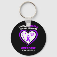 I Wear Purple For My Husnd Overdose Awareness