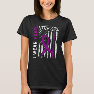 I Wear Purple For My Little Girl Epilepsy Awarenes T-Shirt