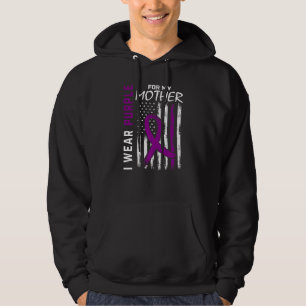 I Wear Purple For My Mother Mum Epilepsy Awareness Hoodie