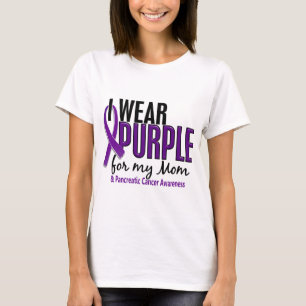 I Wear Purple For My Mum 10 Pancreatic Cancer T-Shirt