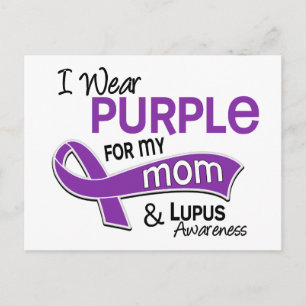 I Wear Purple For My Mum 42 Lupus Postcard