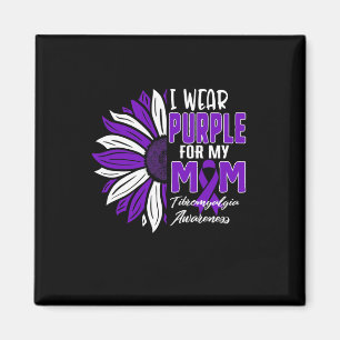 I Wear Purple For My Mum Fibromyalgia Awareness Ri Magnet