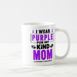 I Wear Purple For My Mum Heimerheimer Awareness 1  Coffee Mug