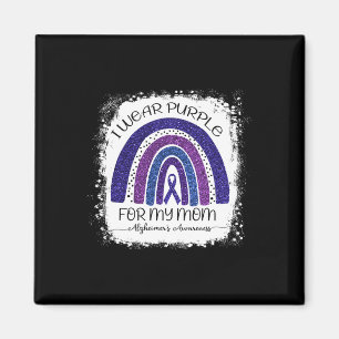 I Wear Purple For My Mum Heimerheimer Bleached Rai Magnet