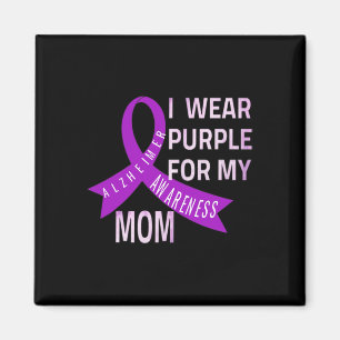 I Wear Purple For My Mum Heimerheimer's Disease Aw Magnet