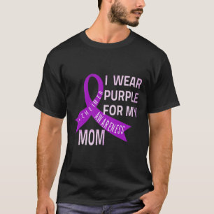 I Wear Purple For My Mum Heimerheimer's Disease Aw T-Shirt
