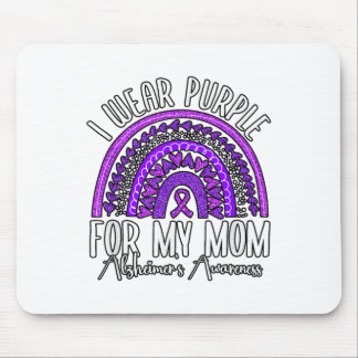 I Wear Purple For My Mum Heimers _3 Mouse Pad