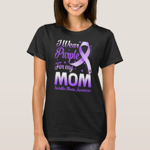 I Wear Purple For My Mum Invisible Illness Awarene T-Shirt