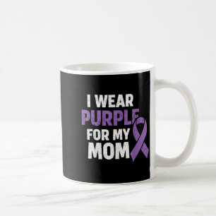 I Wear Purple for My Mum Mother Epilepsy Awareness Coffee Mug