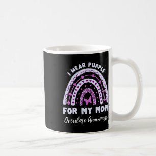 I Wear Purple For My Mum Overdose Awareness Rainbo Coffee Mug