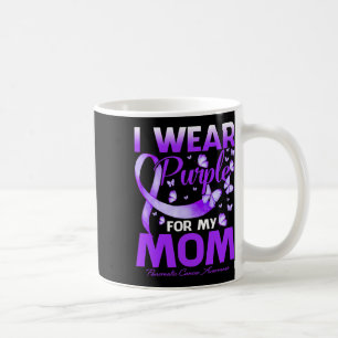 I Wear Purple For My Mum Pancreatic Cancer Awarene Coffee Mug