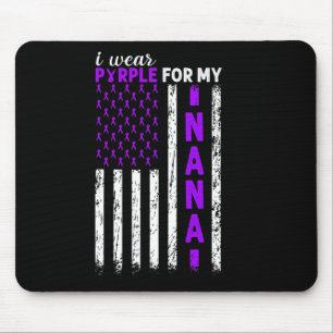I Wear Purple For My Nana Pancreatic Cancer Usa Fl Mouse Pad