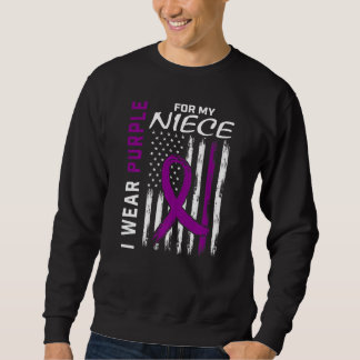 I Wear Purple For My Niece Epilepsy Awareness Amer Sweatshirt